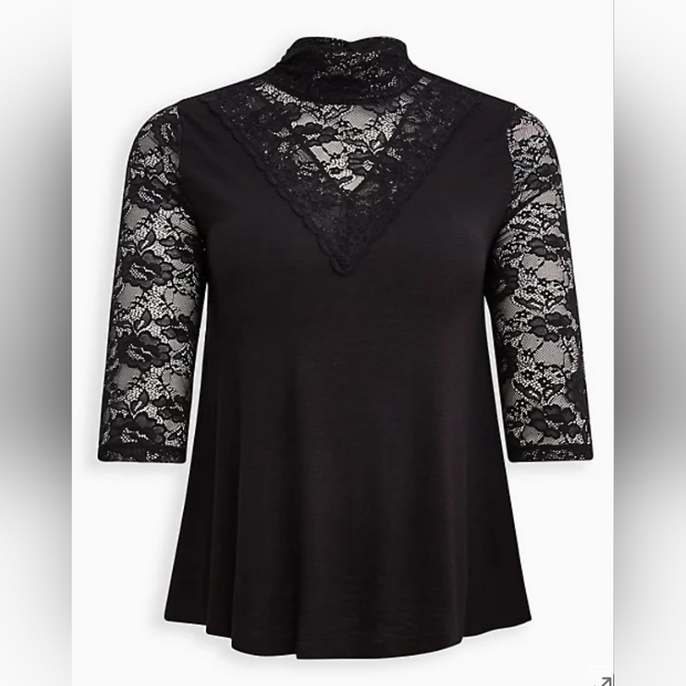 Torrid size 2 super soft high-neck swing top
